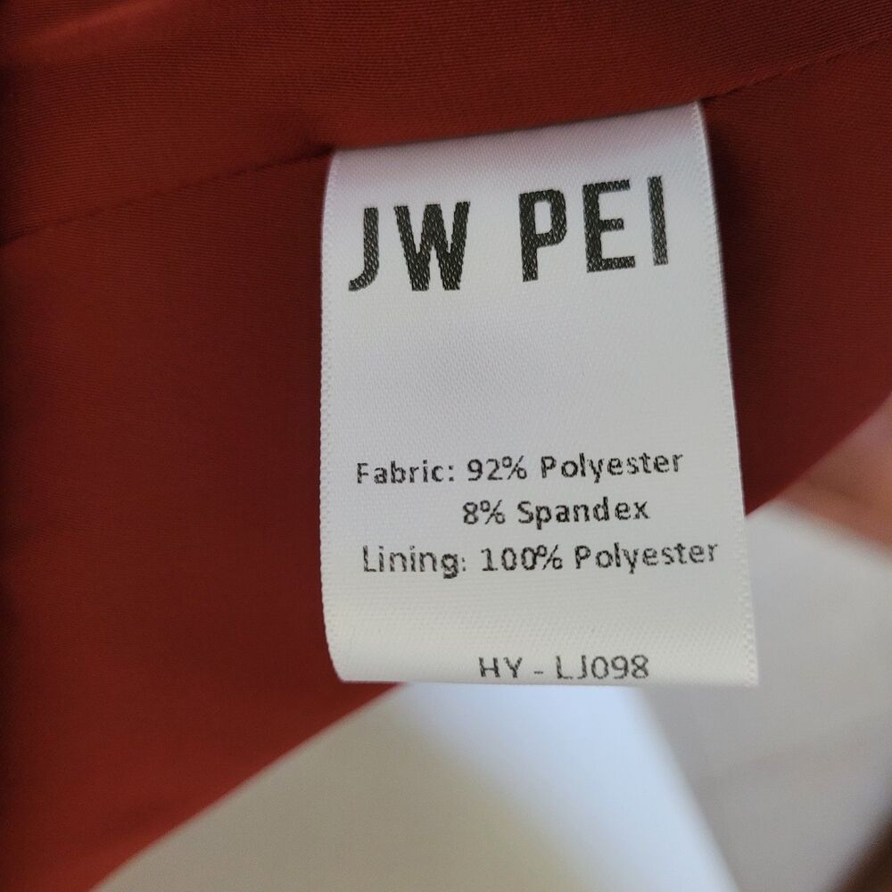 JW PEI Eva Spaghetti Strap Sueded Dress Burgundy Women 6 Mini Party Nightout - Picture 9 of 17